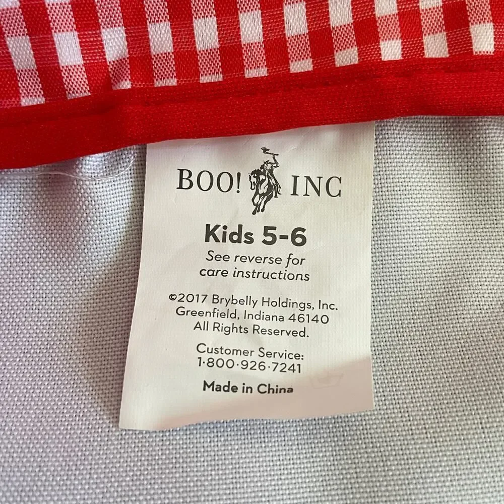 NEW Boo! Inc. Master Chef Children’s Halloween Costume - Kids Size: 5-6